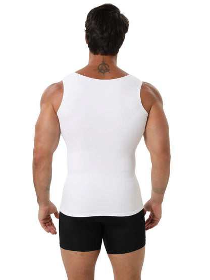 1/2/3 PCS V-Neck Men'S Compression Shirts for Body Shaper,Workout Vest Tight Fitting Tank Top,Body Shaping Undershirts Tank Stretchy Shapewear