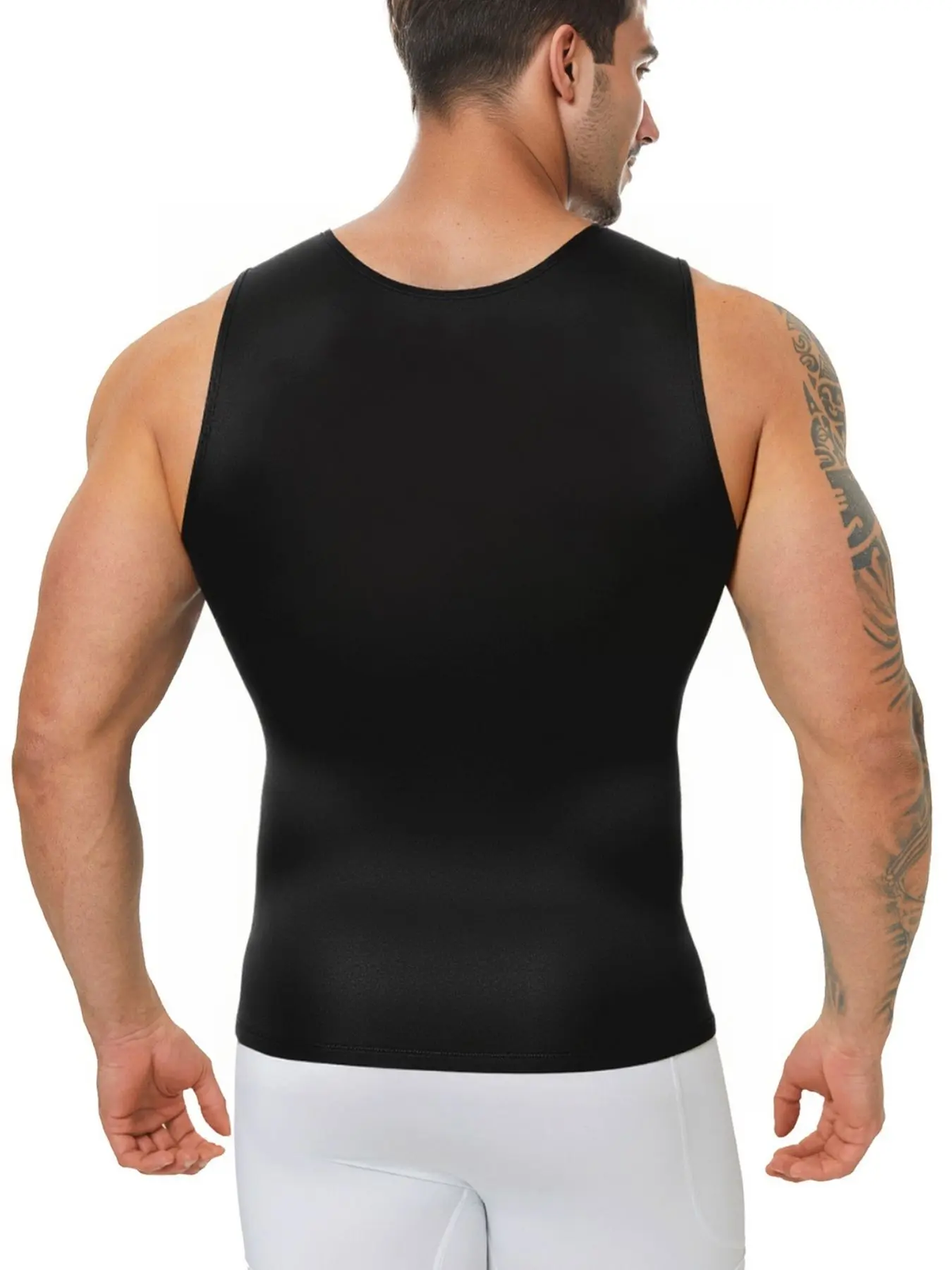 1/2/3 PCS V-Neck Men'S Compression Shirts for Body Shaper,Workout Vest Tight Fitting Tank Top,Body Shaping Undershirts Tank Stretchy Shapewear