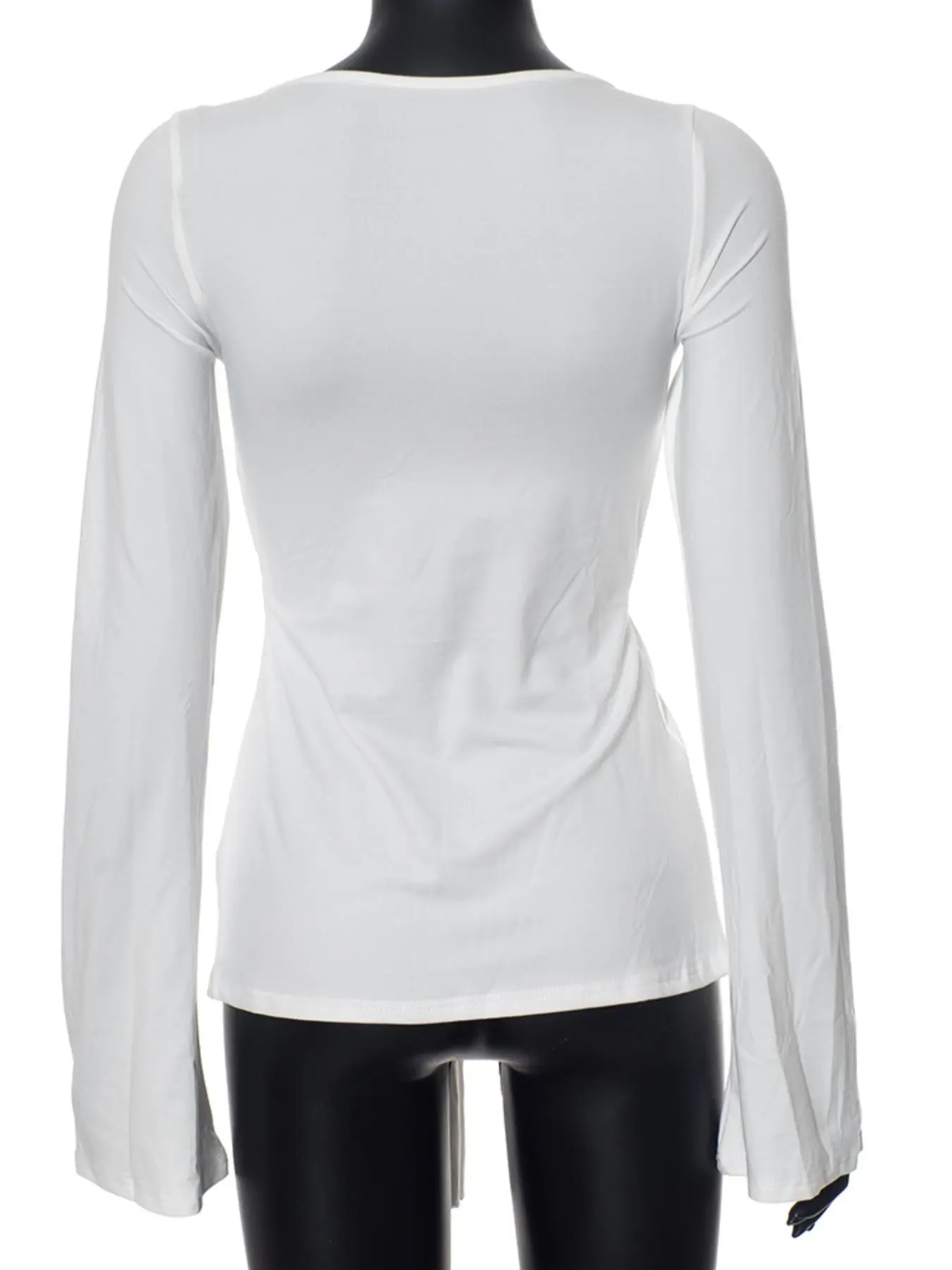 Women'S Solid Knot Front Split Hem Tee, Casual Chic Basic Long Sleeve Sweetheart Neck T-Shirt for Fall, Women'S Clothing for Daily Wear Top