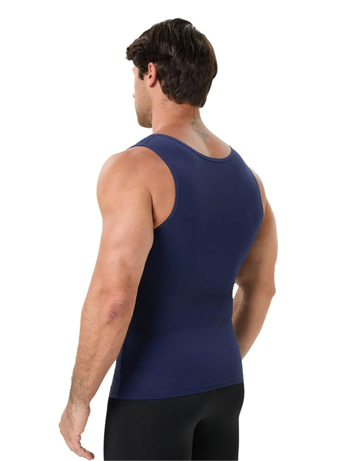 1/2/3 PCS V-Neck Men'S Compression Shirts for Body Shaper,Workout Vest Tight Fitting Tank Top,Body Shaping Undershirts Tank Stretchy Shapewear
