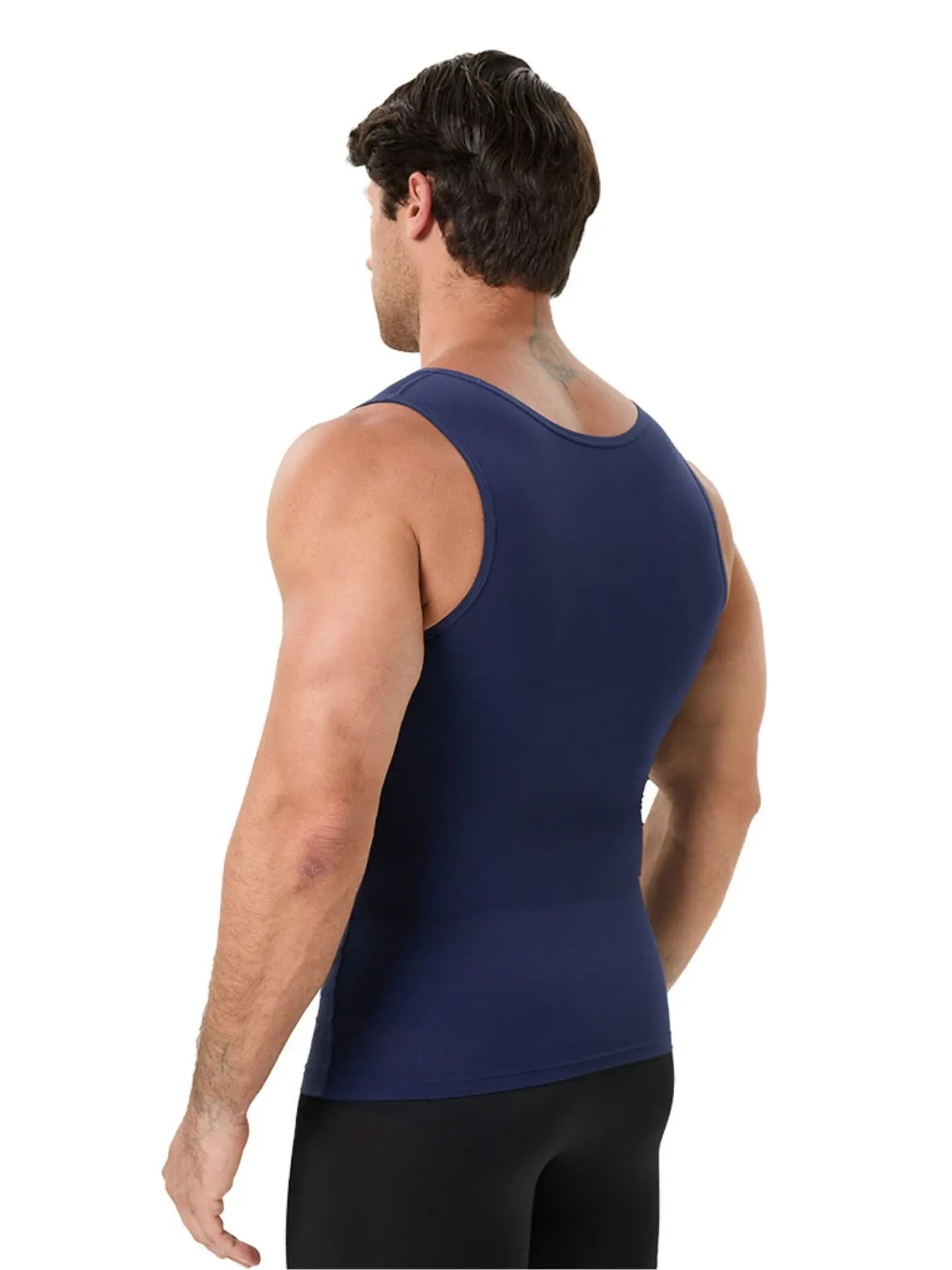 1/2/3 PCS V-Neck Men'S Compression Shirts for Body Shaper,Workout Vest Tight Fitting Tank Top,Body Shaping Undershirts Tank Stretchy Shapewear