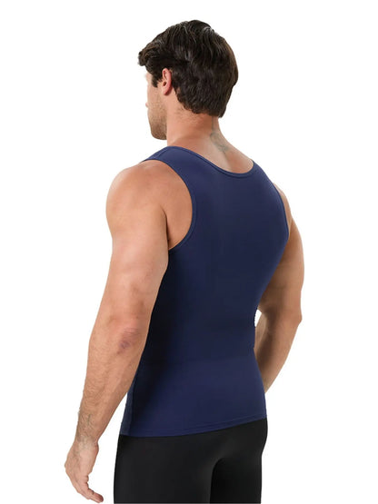 1/2/3 PCS V-Neck Men'S Compression Shirts for Body Shaper,Workout Vest Tight Fitting Tank Top,Body Shaping Undershirts Tank Stretchy Shapewear