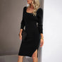 Ribbed Midi Dress