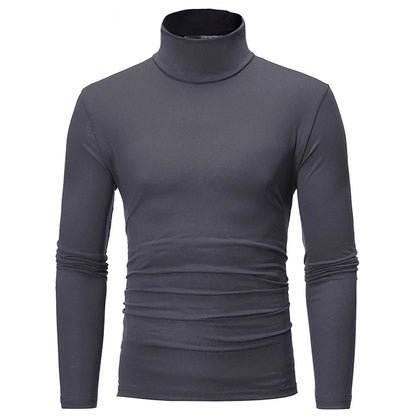 Camiseta Térmica Masculina Gola Alta Manga Longa Slim