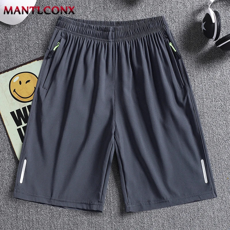Cinza Escuro 001 Cor Short Esportivo Masculino Secagem Rápida com Bolsos