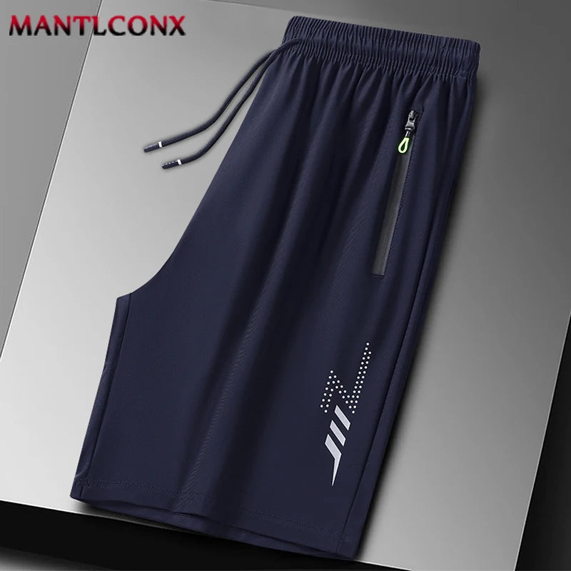 Azul Escuro  003 Cor Short Esportivo Masculino Secagem Rápida com Bolsos