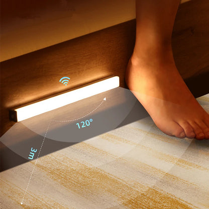Luz Noturna LED com Sensor de Movimento USB-C Recarregável