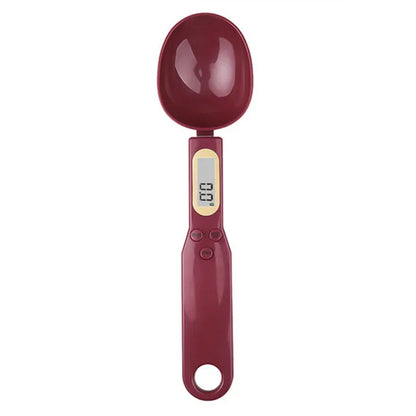 Vermelho Cor Colher Balança Digital de Cozinha 0,1–500 g com Visor LCD