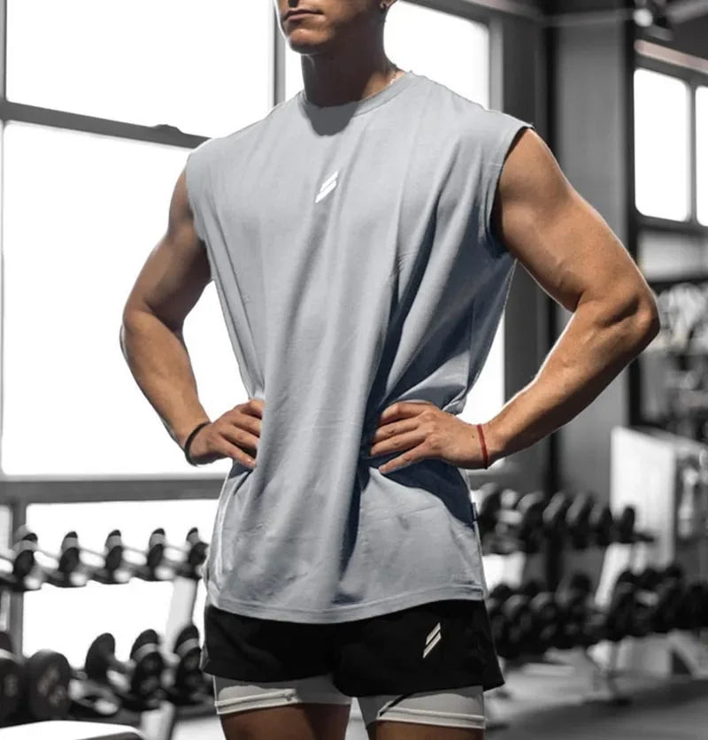 Regata Masculina Fitness Secagem Rápida Respirável