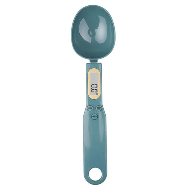 Verde-esmeralda Cor Colher Balança Digital de Cozinha 0,1–500 g com Visor LCD