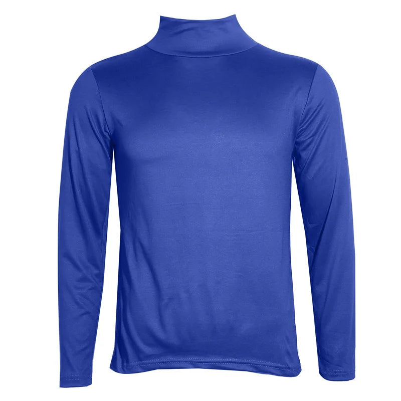 Camiseta Térmica Masculina Gola Alta Manga Longa Slim