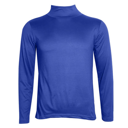 Camiseta Térmica Masculina Gola Alta Manga Longa Slim