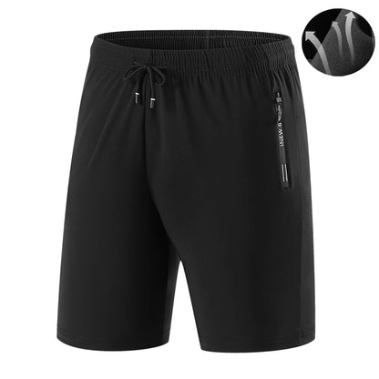Preto 002 Cor Short Esportivo Masculino Secagem Rápida com Bolsos