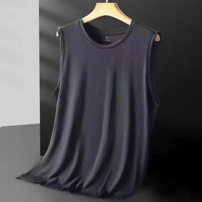 Regata Masculina Ice Silk em Tela Respirável Casual