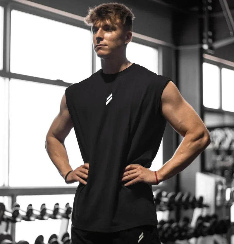 Regata Masculina Fitness Secagem Rápida Respirável