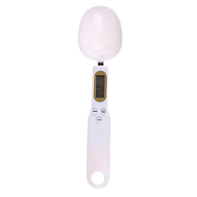 Branco Cor Colher Balança Digital de Cozinha 0,1–500 g com Visor LCD