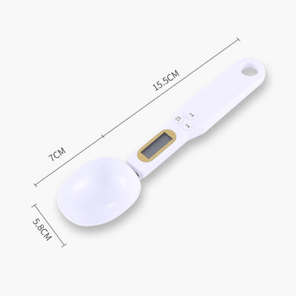 Colher Balança Digital de Cozinha 0,1–500 g com Visor LCD