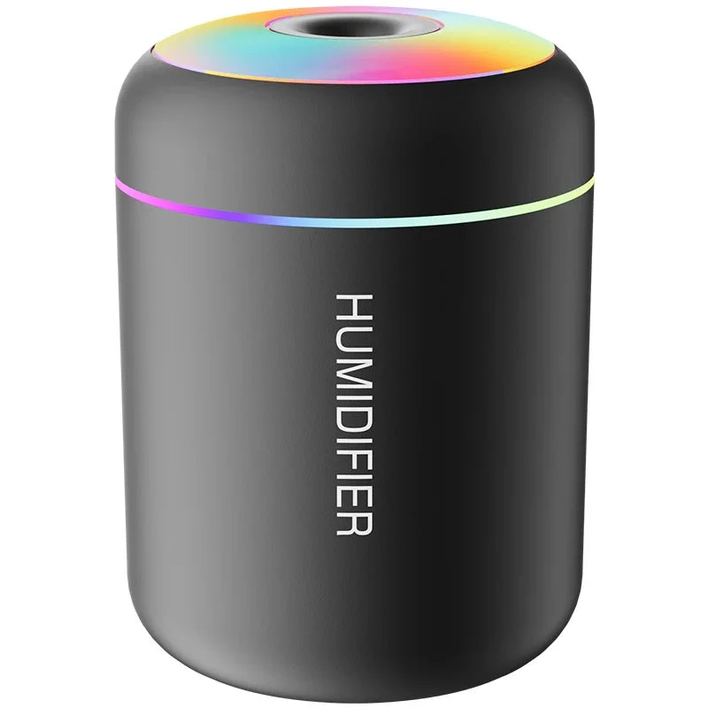 preto Cor Mini Umidificador de Ar USB 180 ml Difusor de Aromas