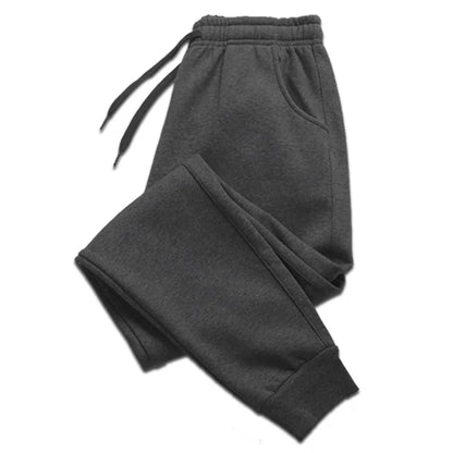 Cinza escuro Cor Calça Jogger Masculina Casual Esportiva em Moletom